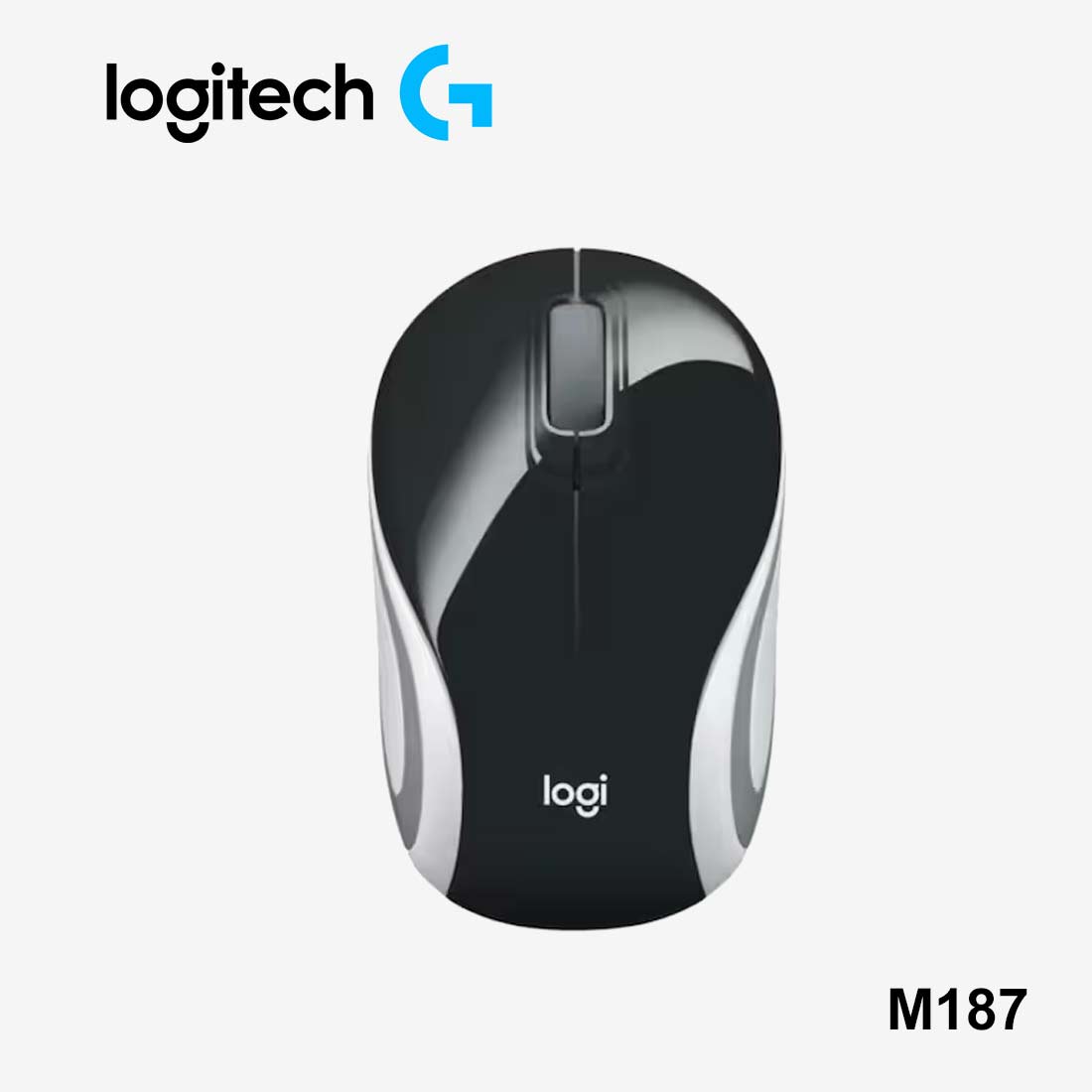 Logitech M187 Ultra portátil, seguimiento óptico de 1000 DPI